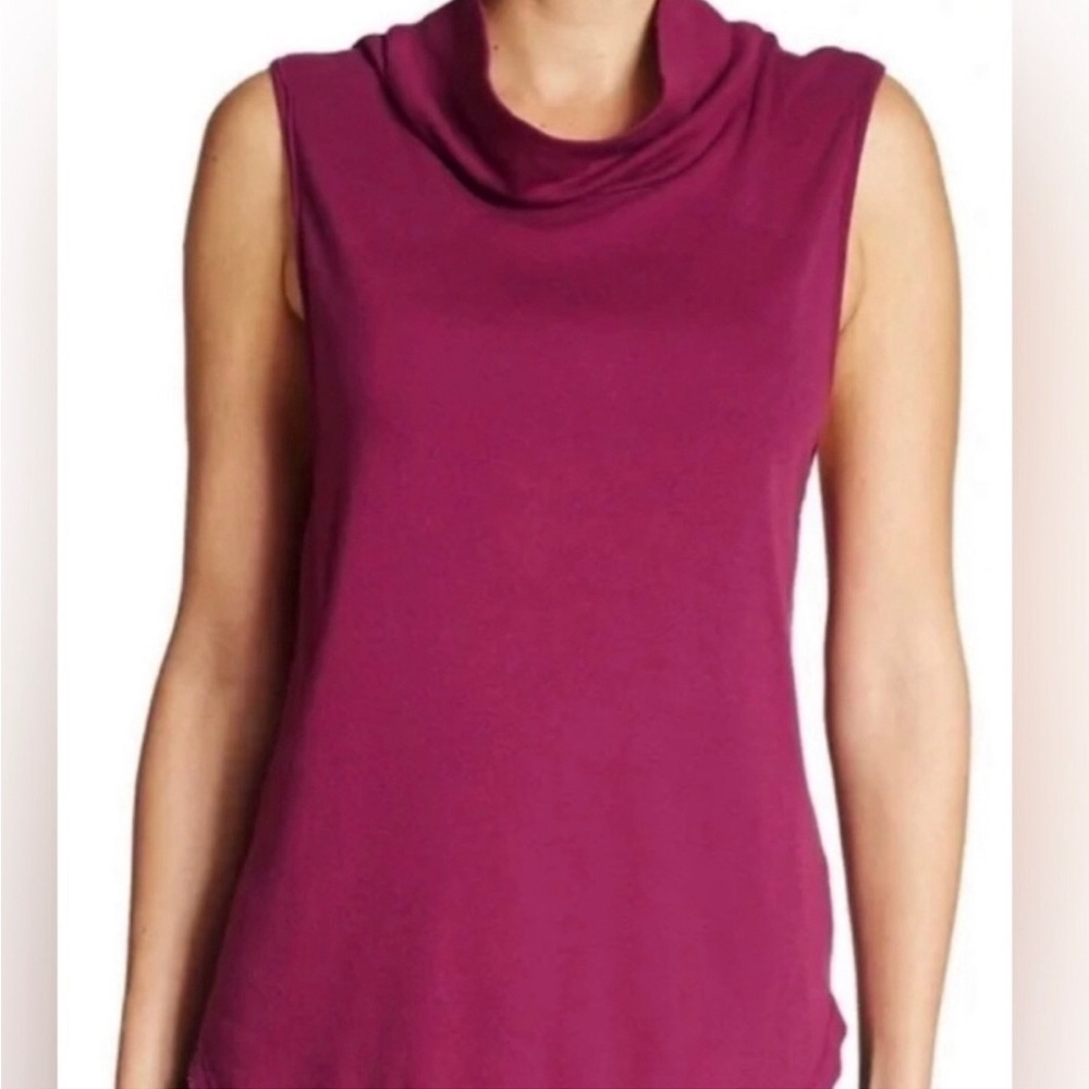 Free People LA Livin 90210 Muscle Tank In Deep Fuschia Sz XS NWT